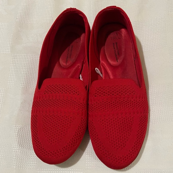 Time and True Bamba flats. Red. Memory foam soles. - Picture 1 of 5